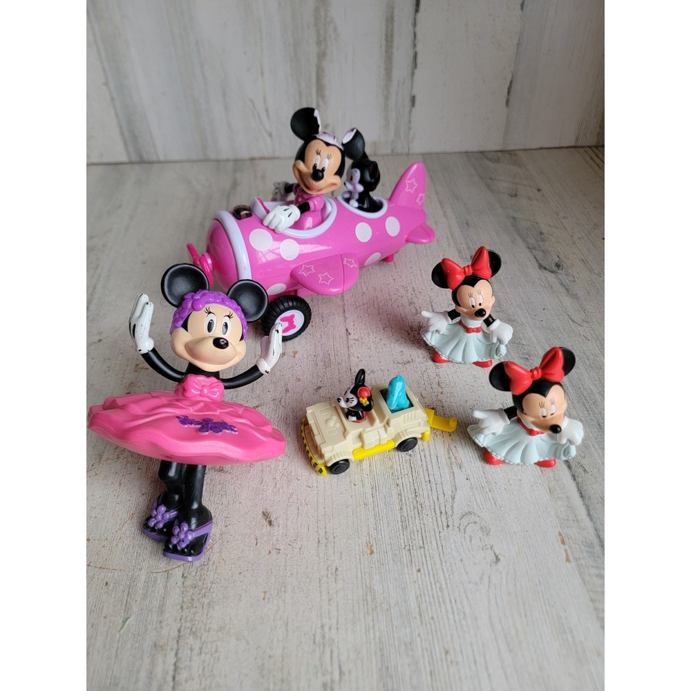 Minnie‎ mouse airplane play variety toy set Disney ballerina pink dance